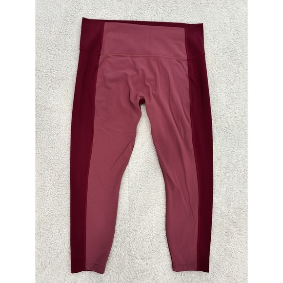 Athleta Pants - Athleta XL High Rise Transcend Colorblock Leggings Stretch 7/8 Athletic Yoga Gym